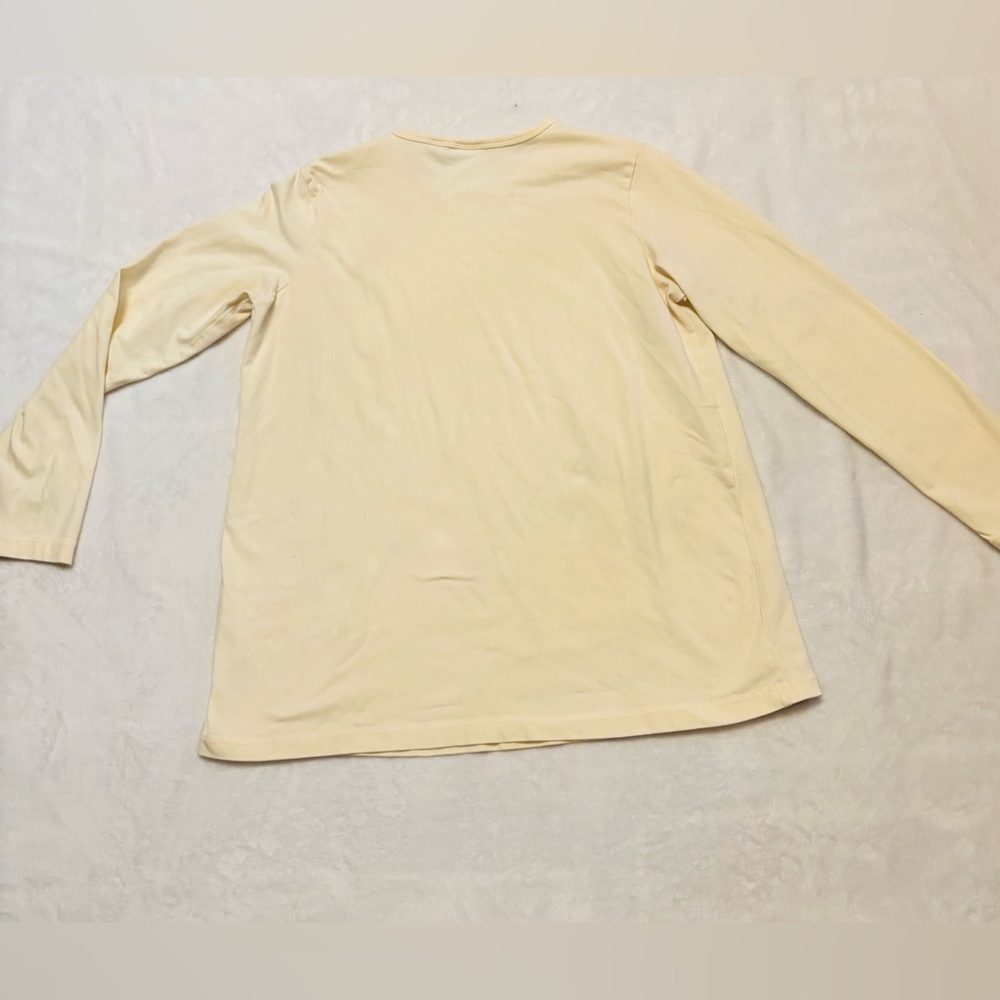 Maternity Soft Cream Long Sleeve Top EUC - Picture 2 of 6